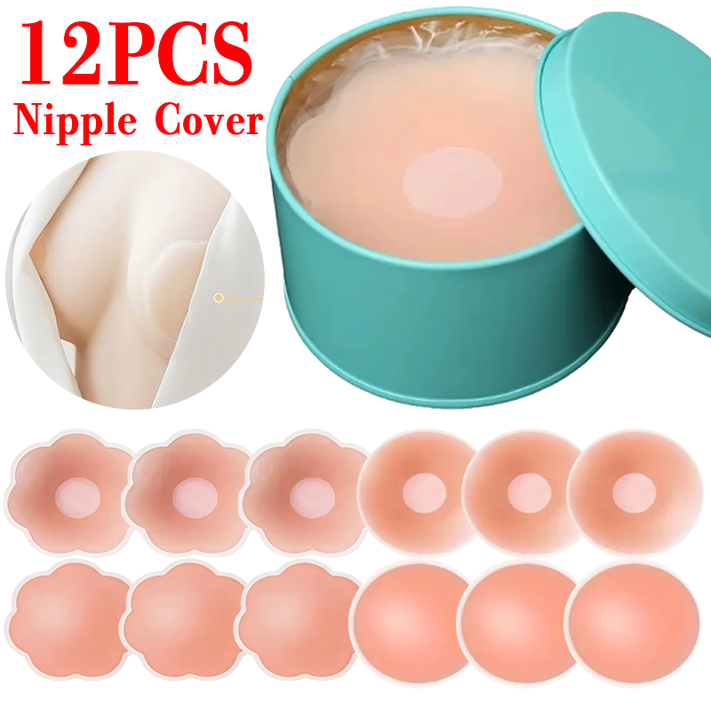 Nipple Cover Pasties - 6/12 قطعة غطاء حلمة الثدي اللاصق